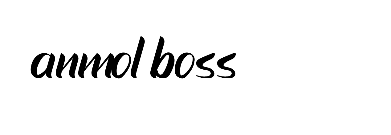 Signature of anmol-boss