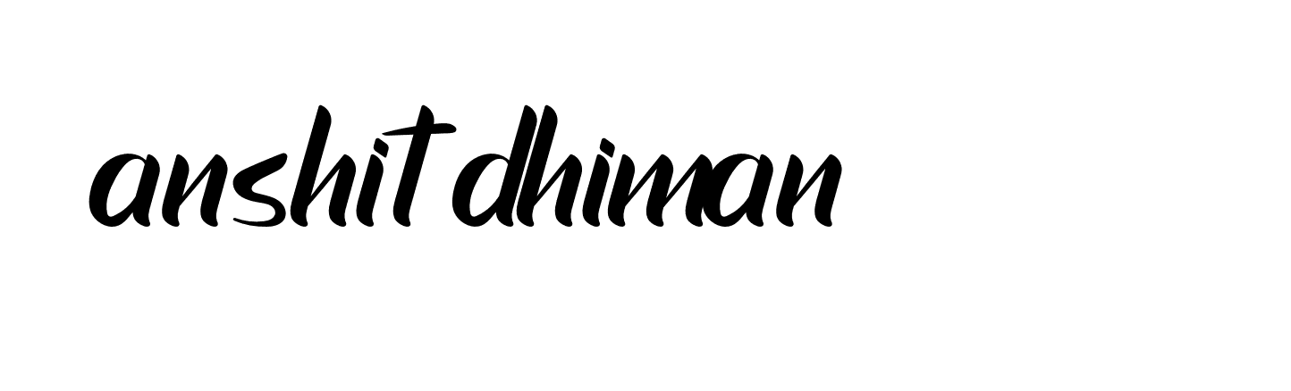 Signature of anshit-dhiman