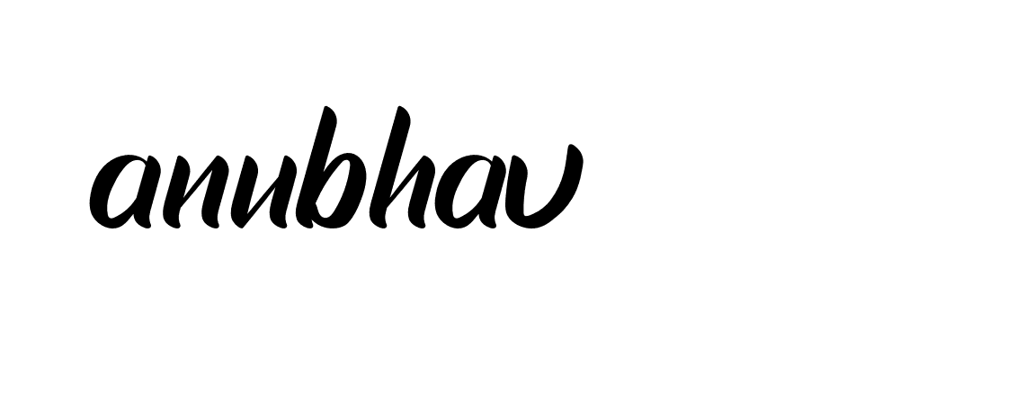 Signature of anubhav