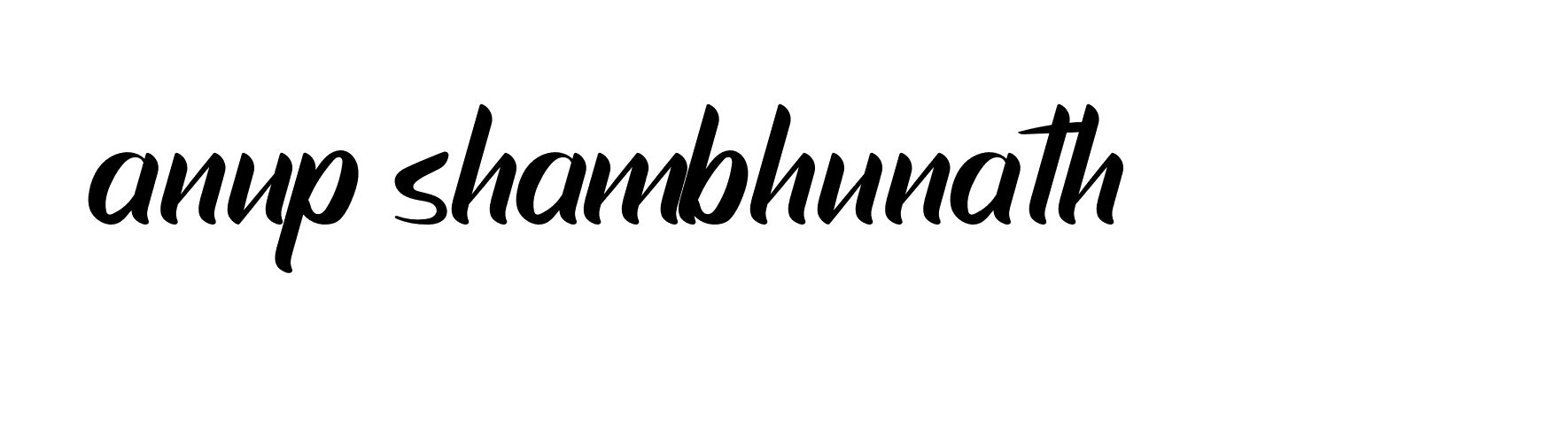 Signature of anup-shambhunath