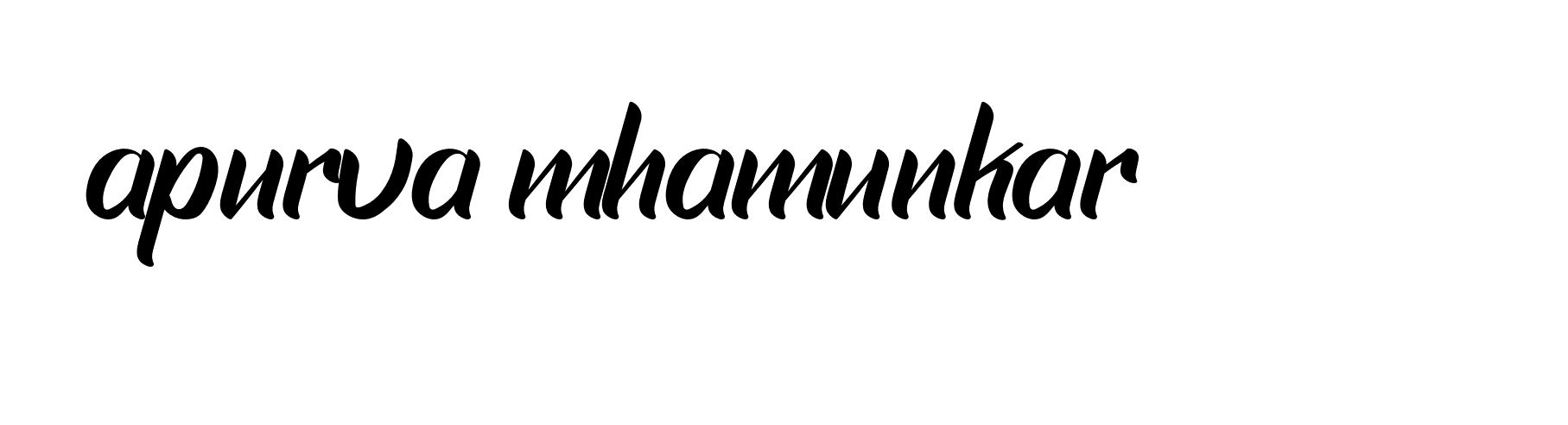 Signature of apurva-mhamunkar