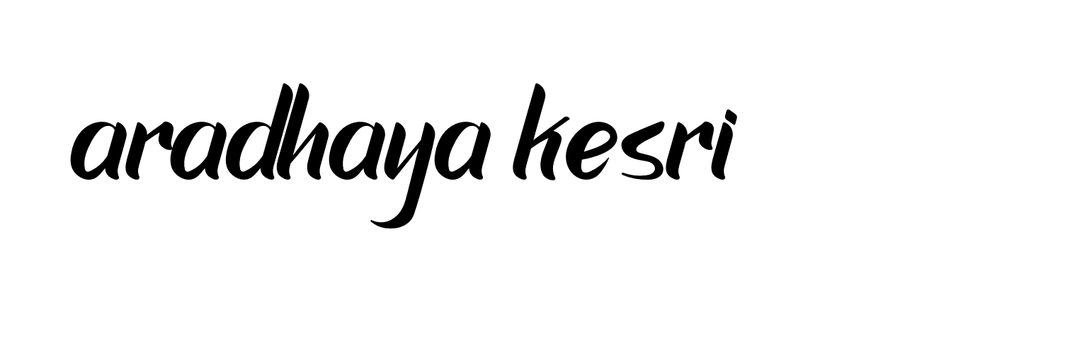 Signature of aradhaya-kesri