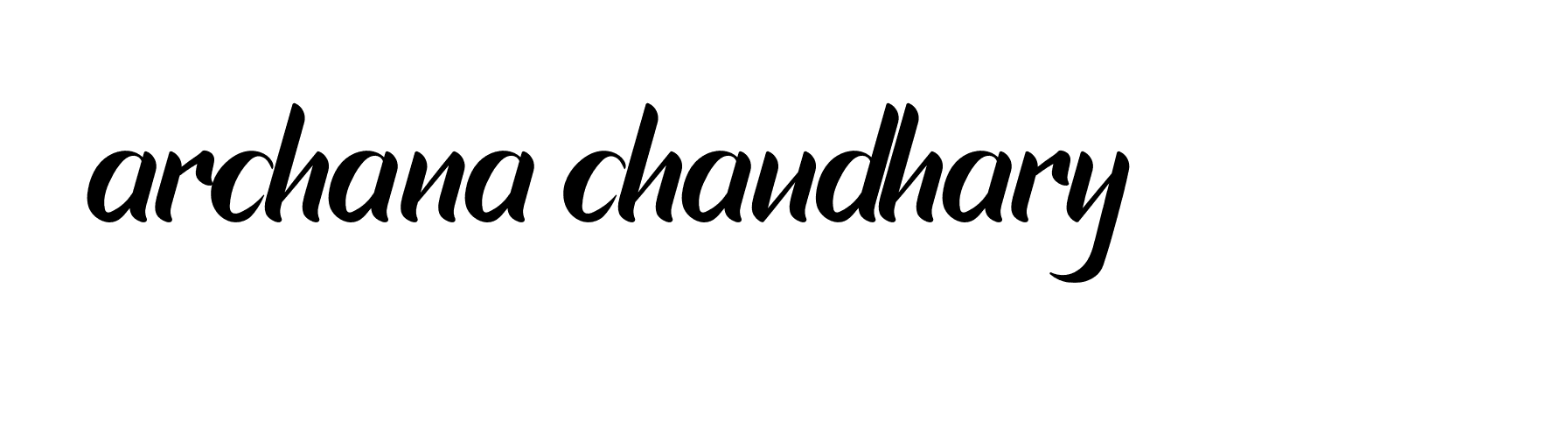 Signature of archana-chaudhary