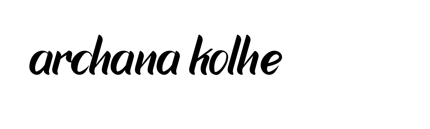 Signature of archana-kolhe