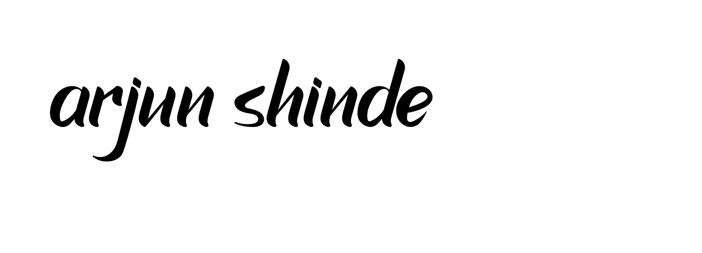 Signature of arjun-shinde-