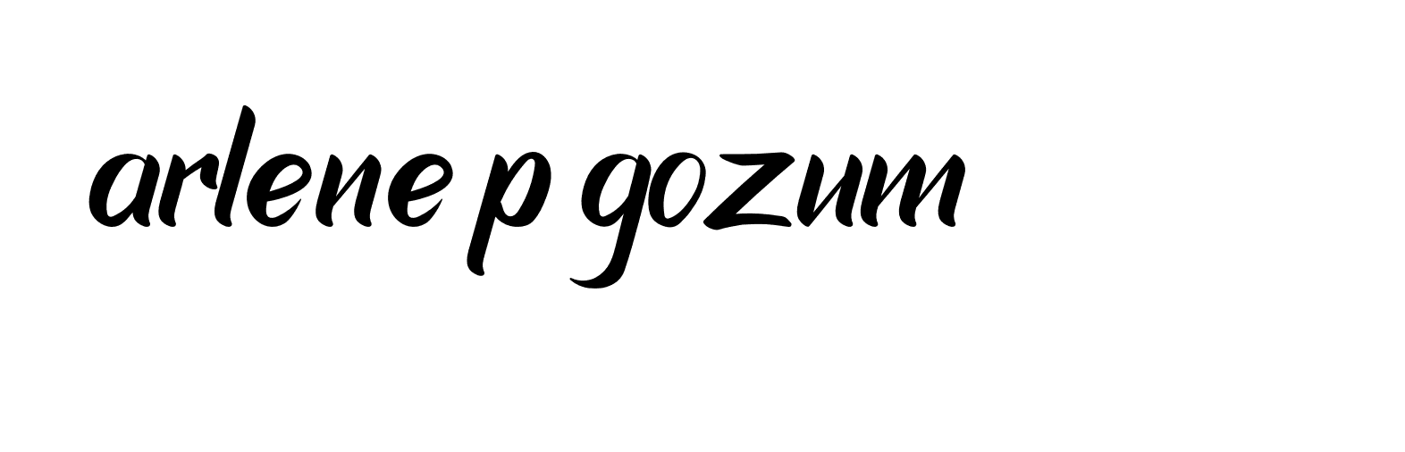 Signature of arlene-p-gozum