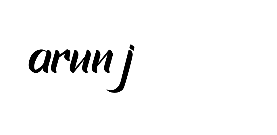 Signature of arun-j