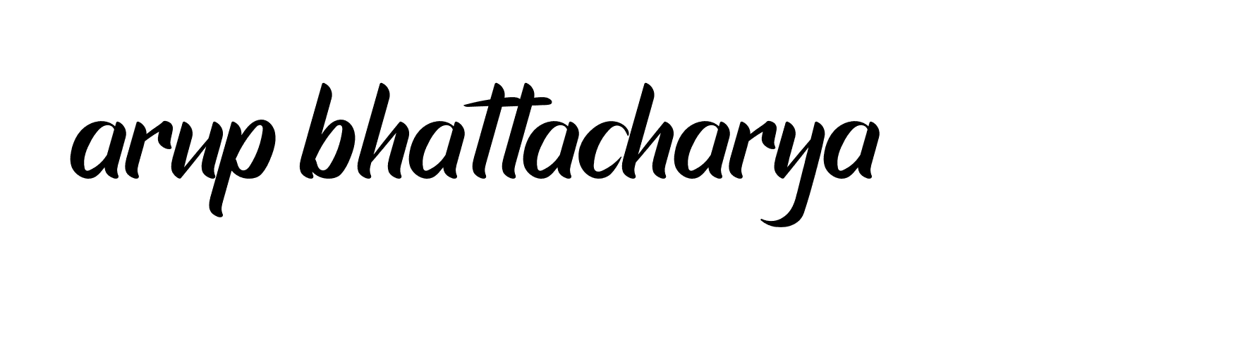 Signature of arup-bhattacharya