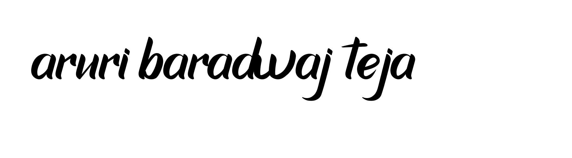 Signature of aruri-baradwaj-teja