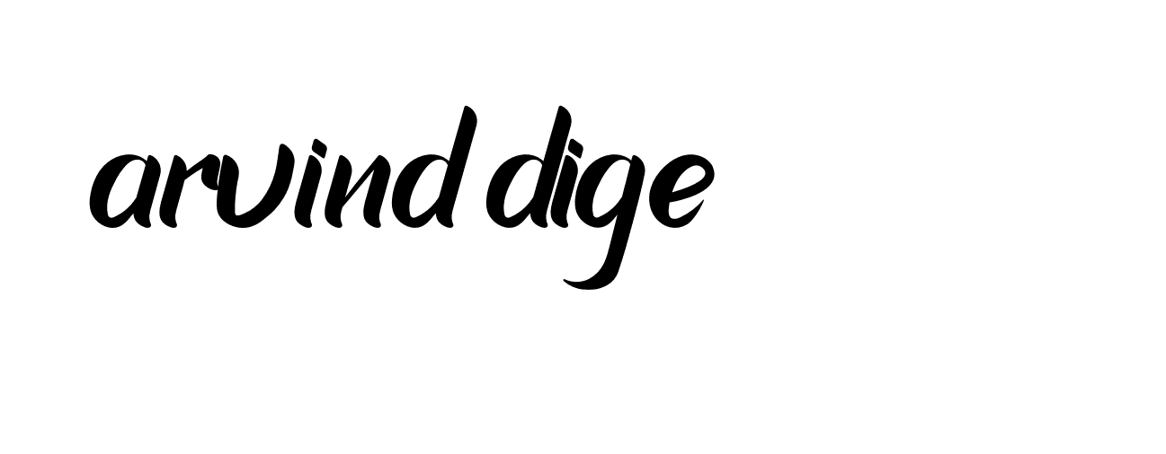 Signature of arvind-dige