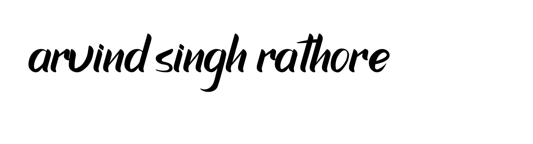 Signature of arvind-singh-rathore