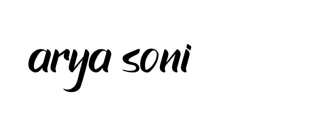 Signature of arya-soni