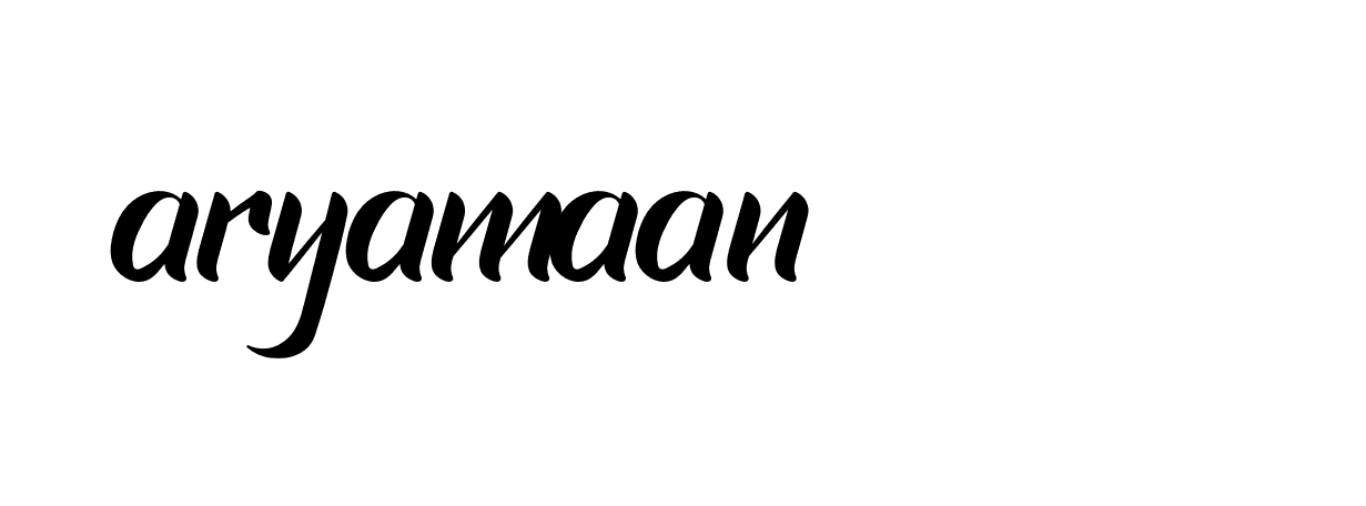 Signature of aryamaan