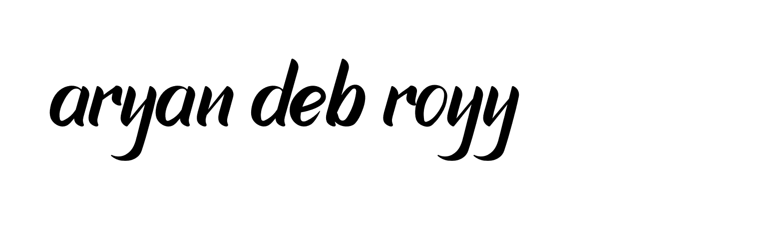 Signature of aryan-deb-royy