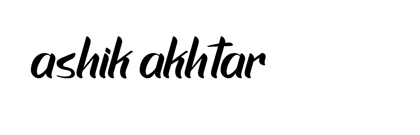 Signature of ashik-akhtar