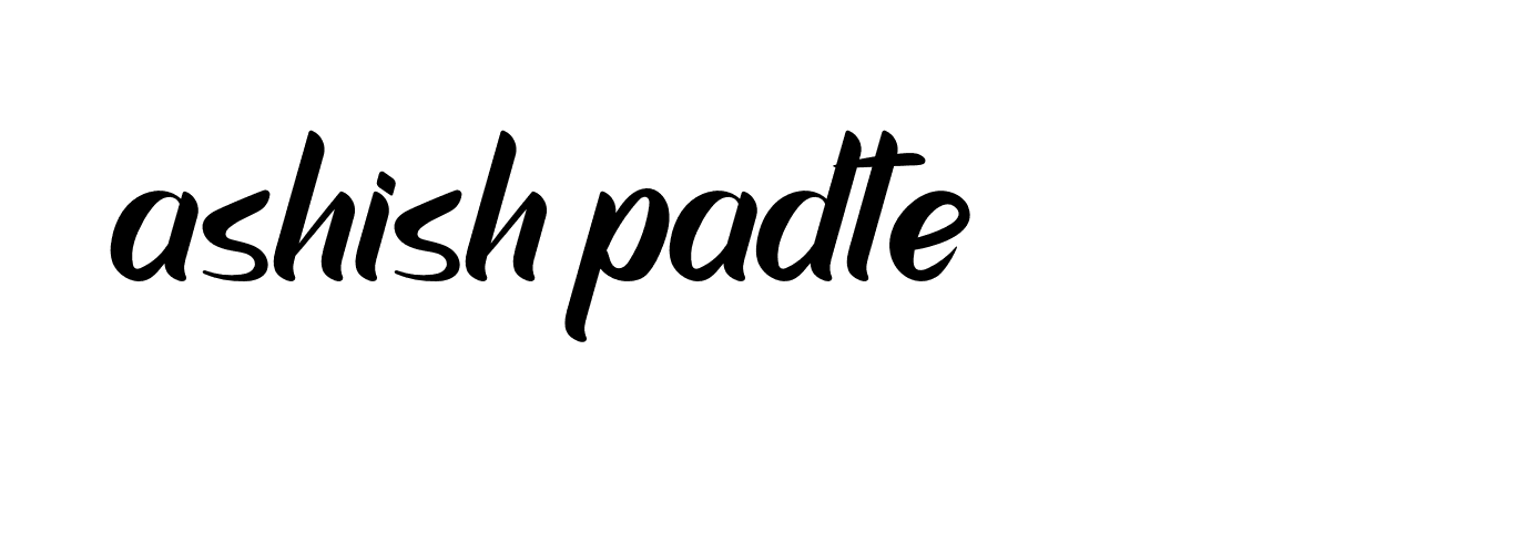 Signature of ashish-padte