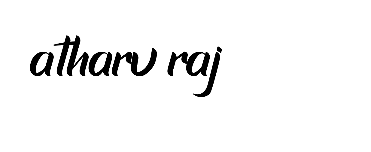 Signature of atharv-raj