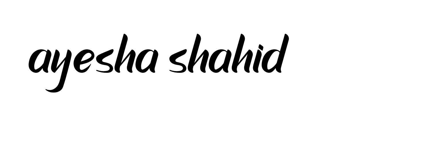 Signature of ayesha-shahid