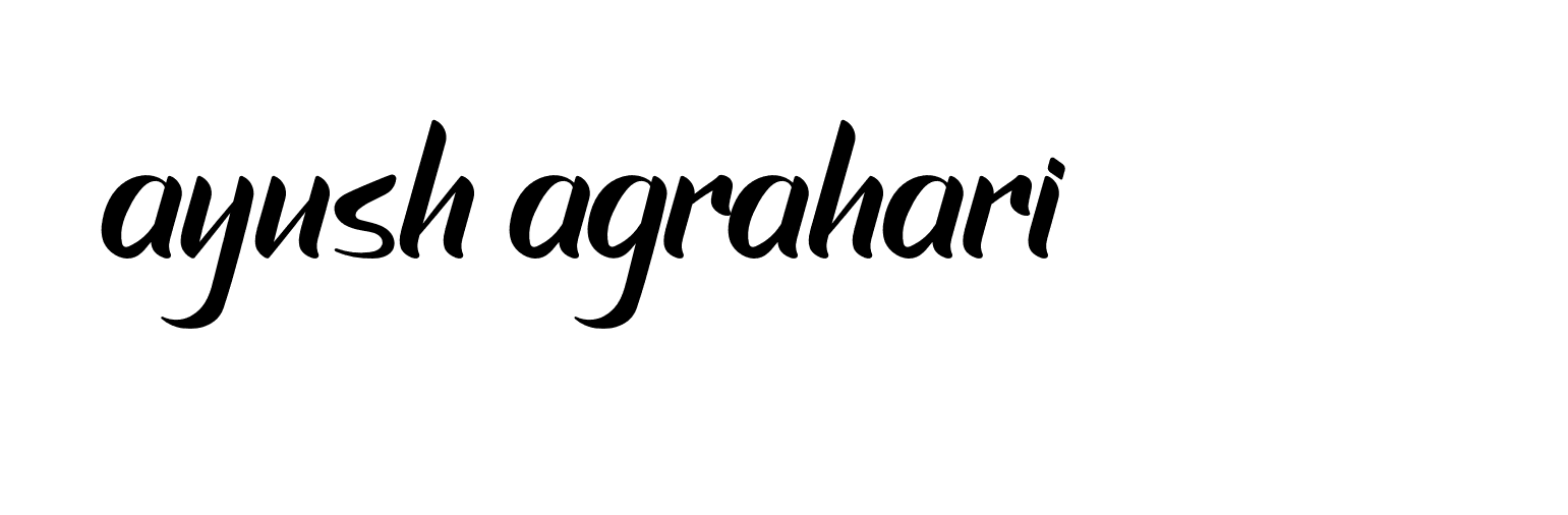 Signature of ayush-agrahari