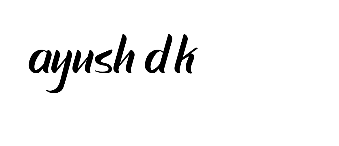 Signature of ayush-d-k