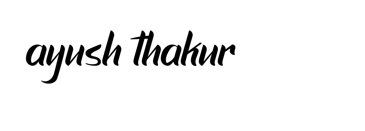 Signature of ayush-thakur