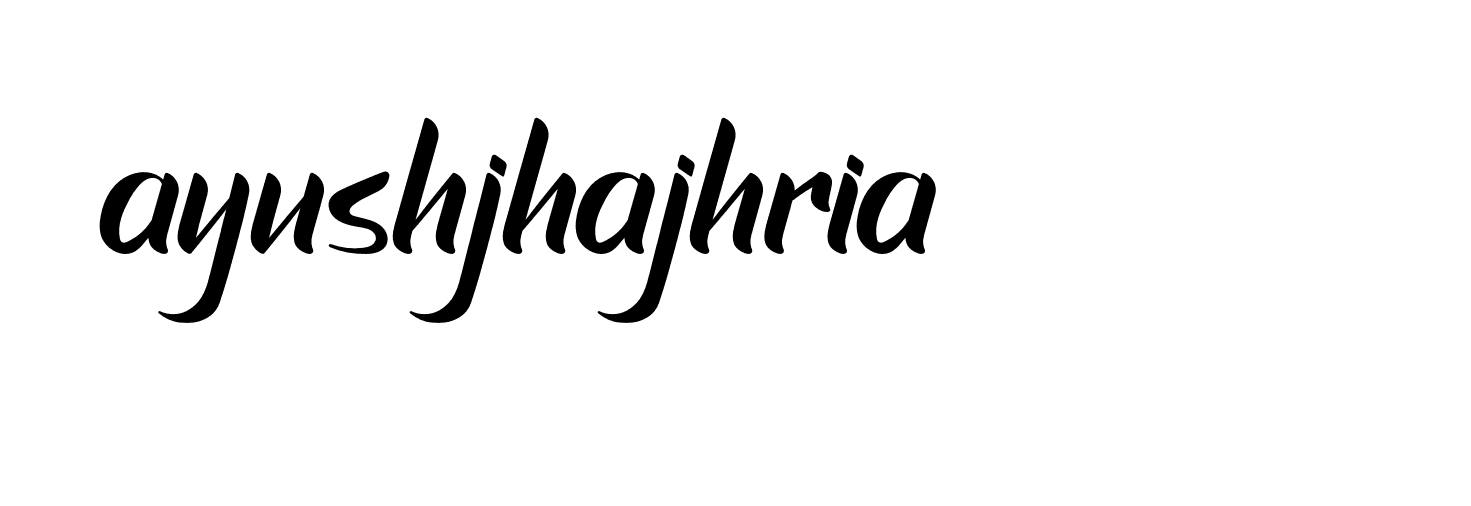 Signature of ayushjhajhria-