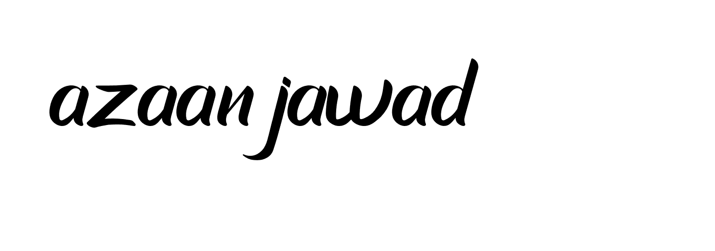 Signature of azaan-jawad