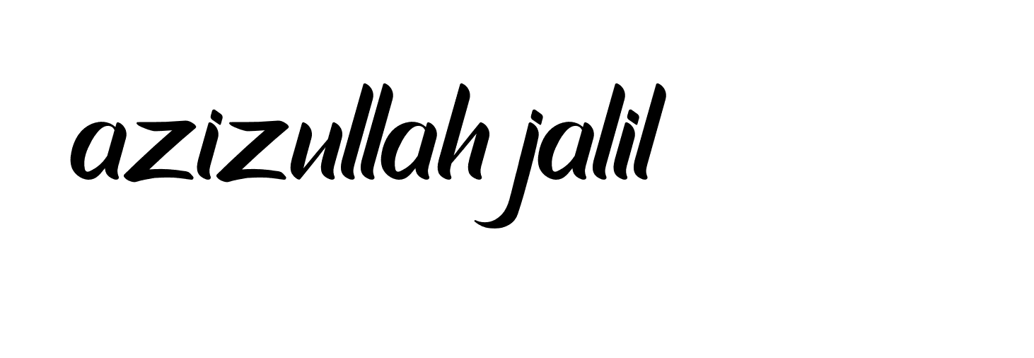 Signature of azizullah-jalil-