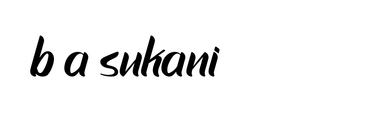 Signature of b-a-sukani