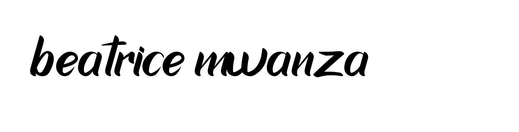 Signature of beatrice-mwanza