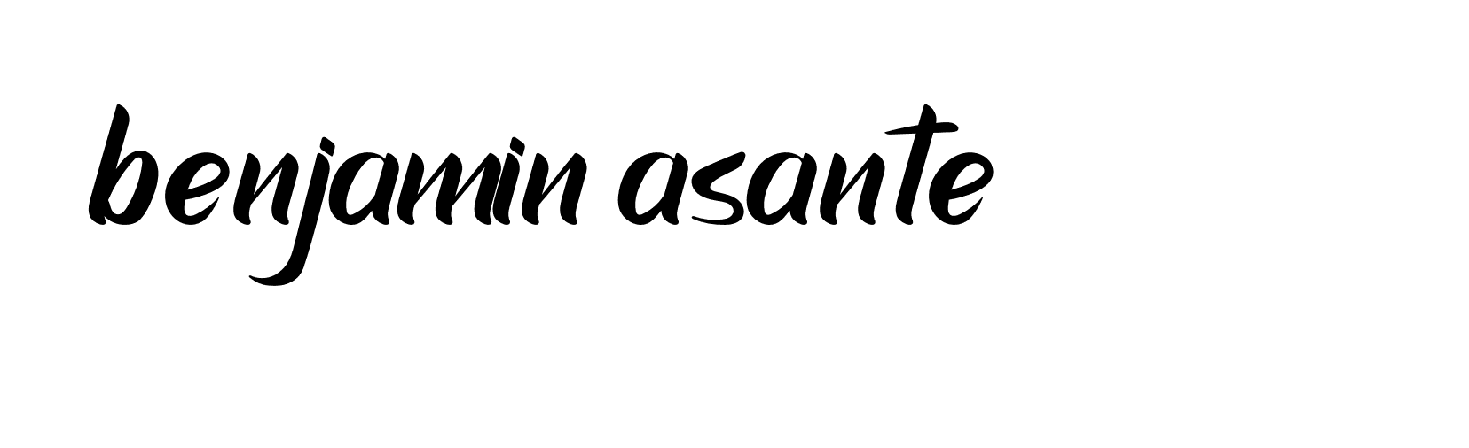 Signature of benjamin-asante-