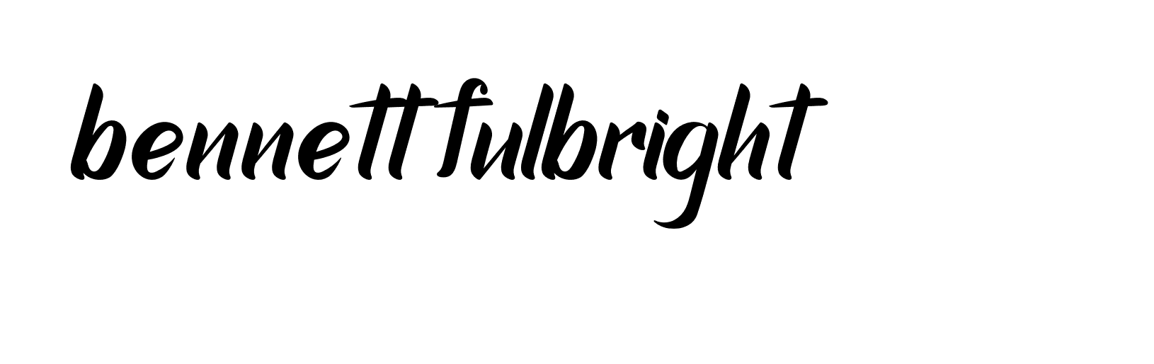 Signature of bennett-fulbright