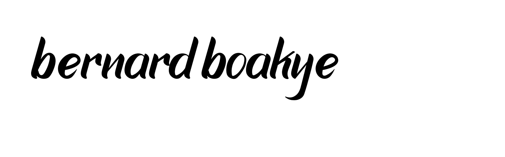 Signature of bernard-boakye-