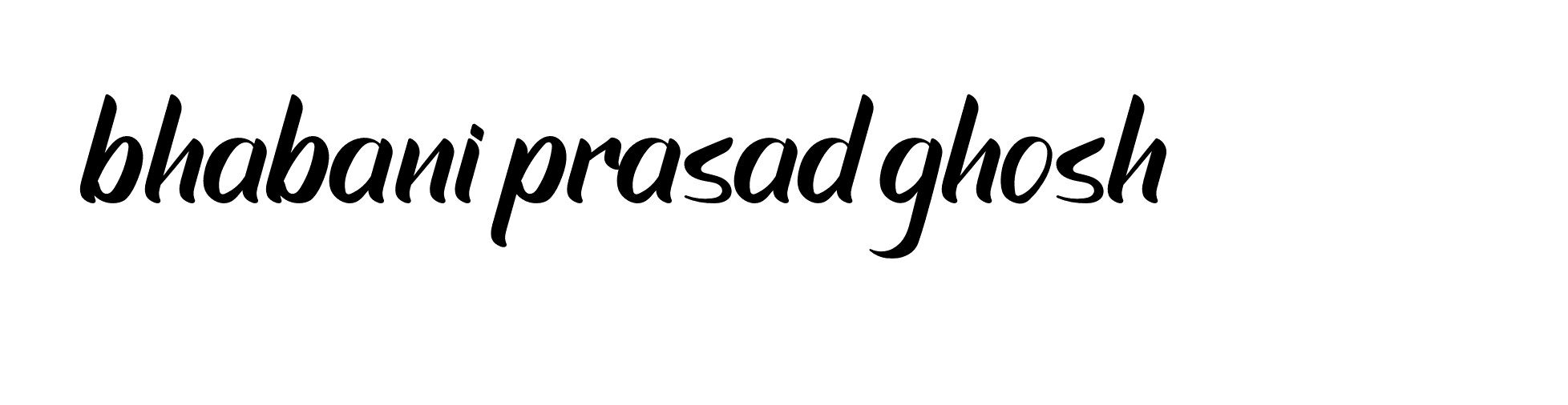 Signature of bhabani-prasad-ghosh