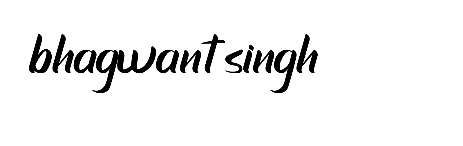 Signature of bhagwant-singh