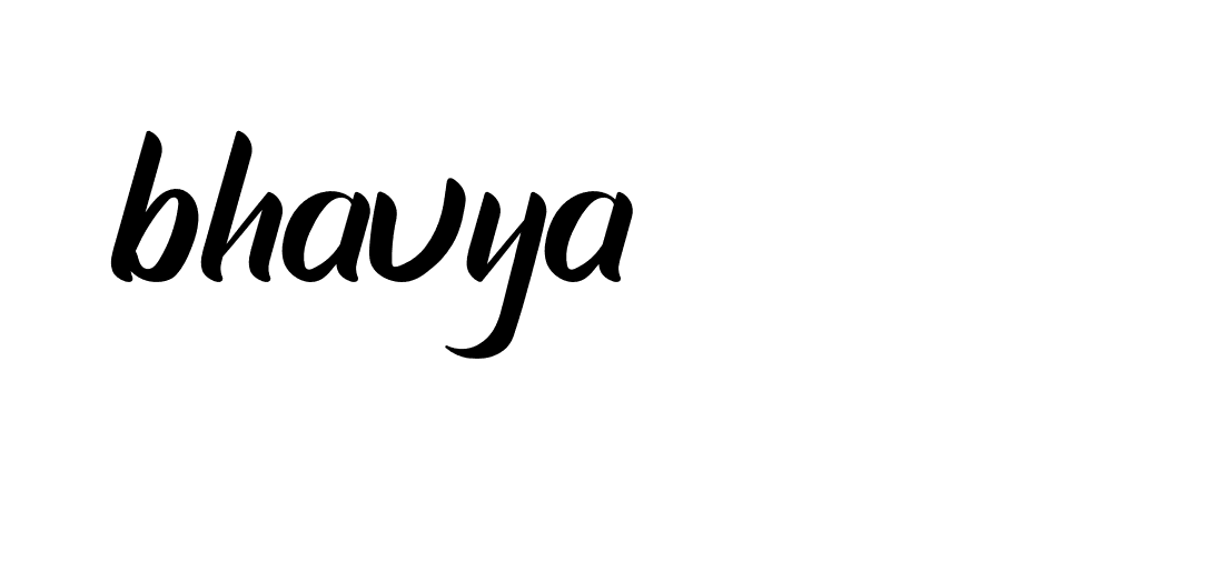 Signature of bhavya-