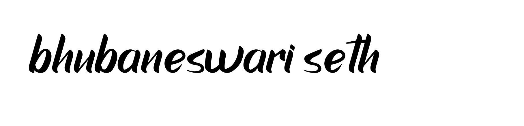 Signature of bhubaneswari-seth