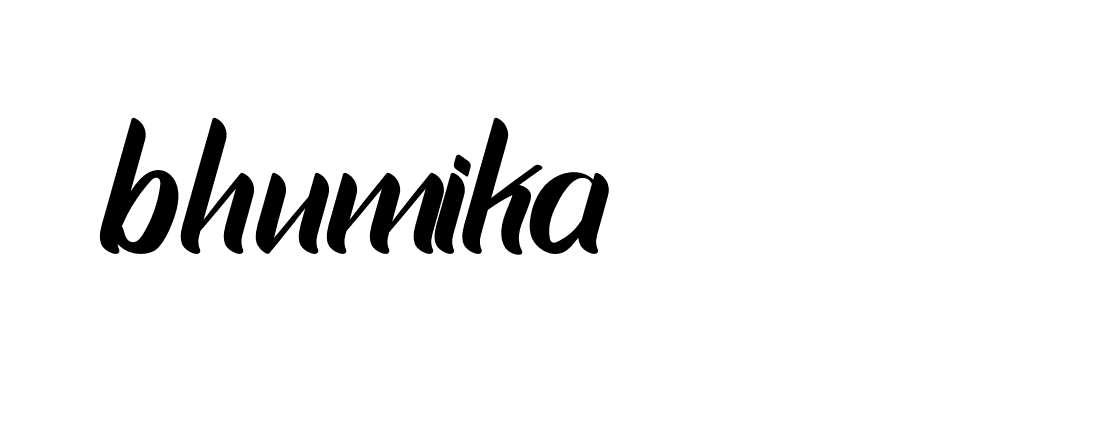 Signature of bhumika