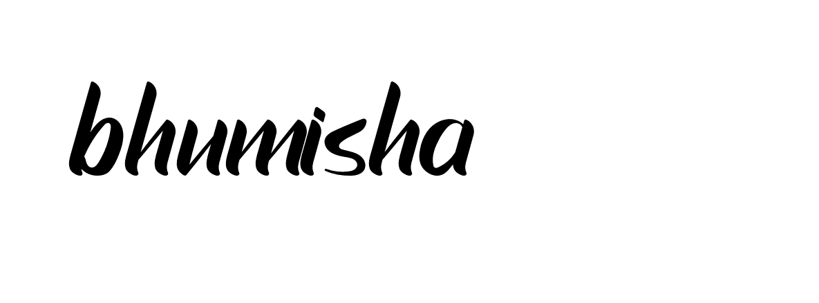 Signature of bhumisha