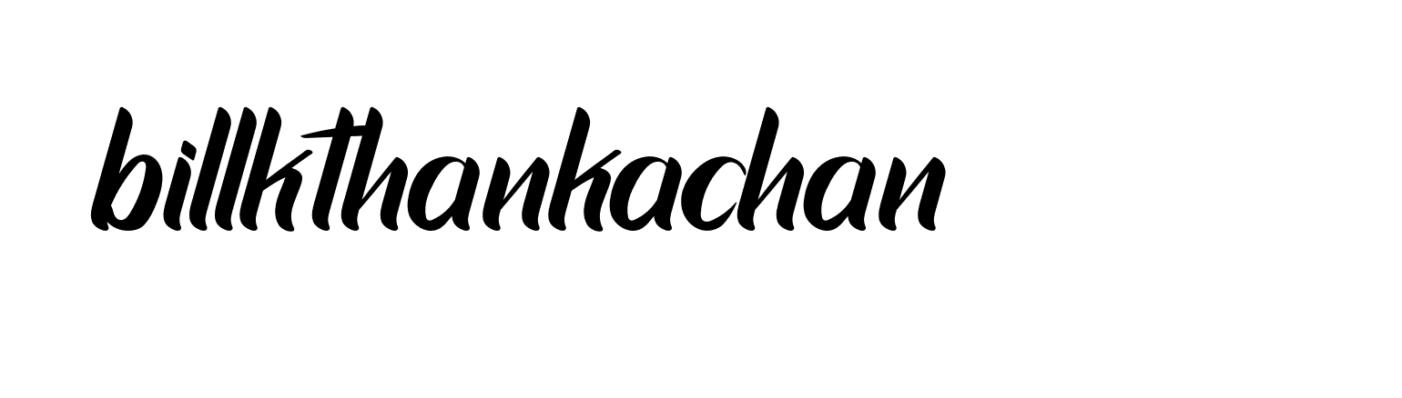 Signature of billkthankachan