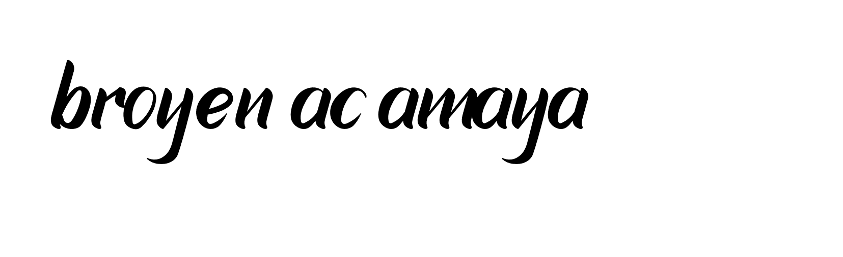 Signature of broyen-ac-amaya