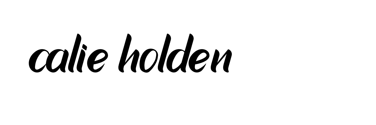 Signature of calie-holden