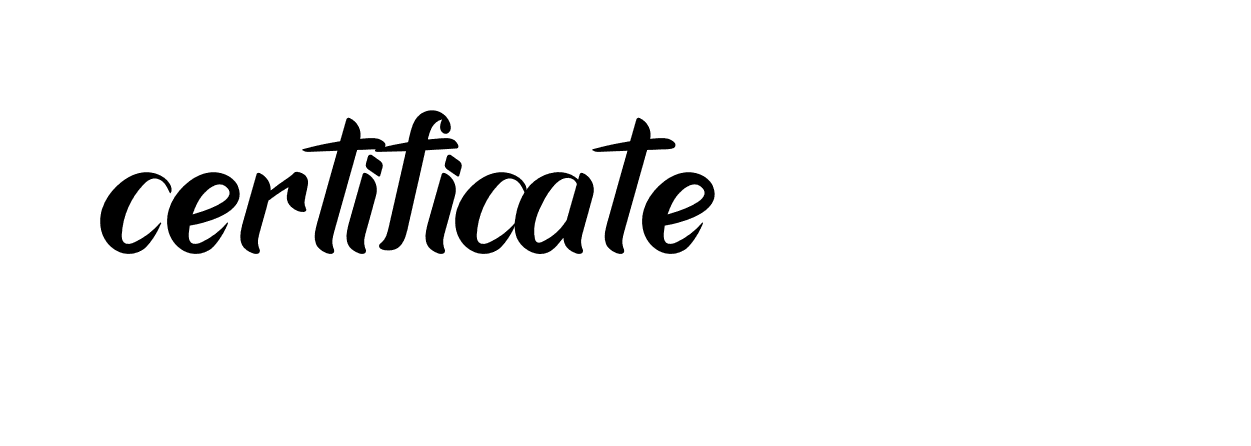 Signature of certificate-