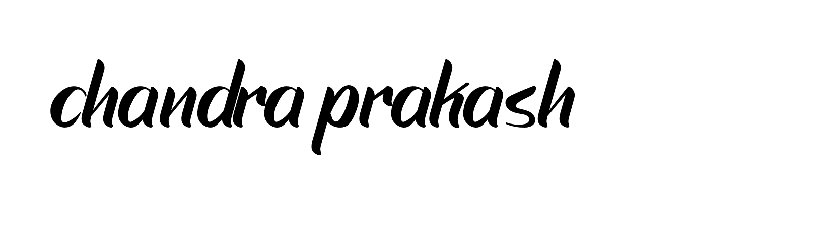 Signature of chandra-prakash