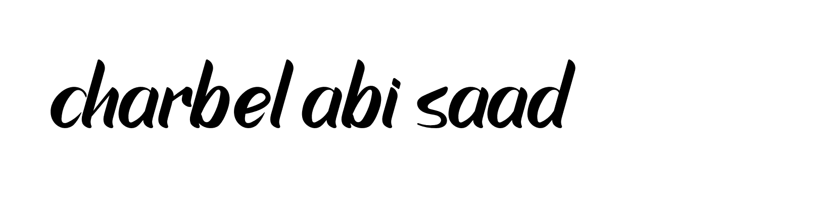 Signature of charbel-abi-saad