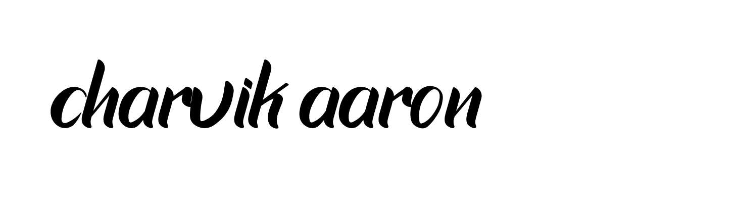 Signature of charvik-aaron