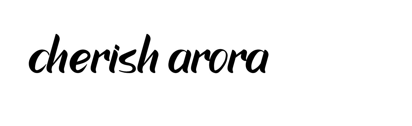 Signature of cherish-arora