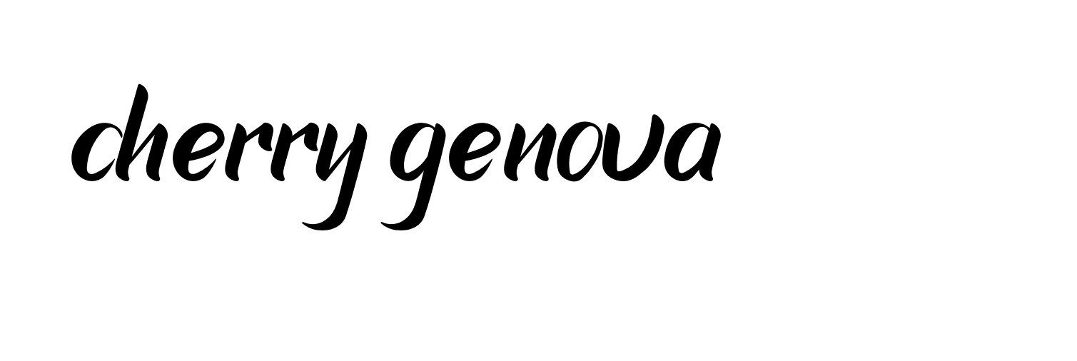 Signature of cherry-genova