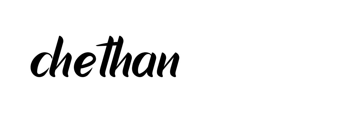 Signature of chethan-