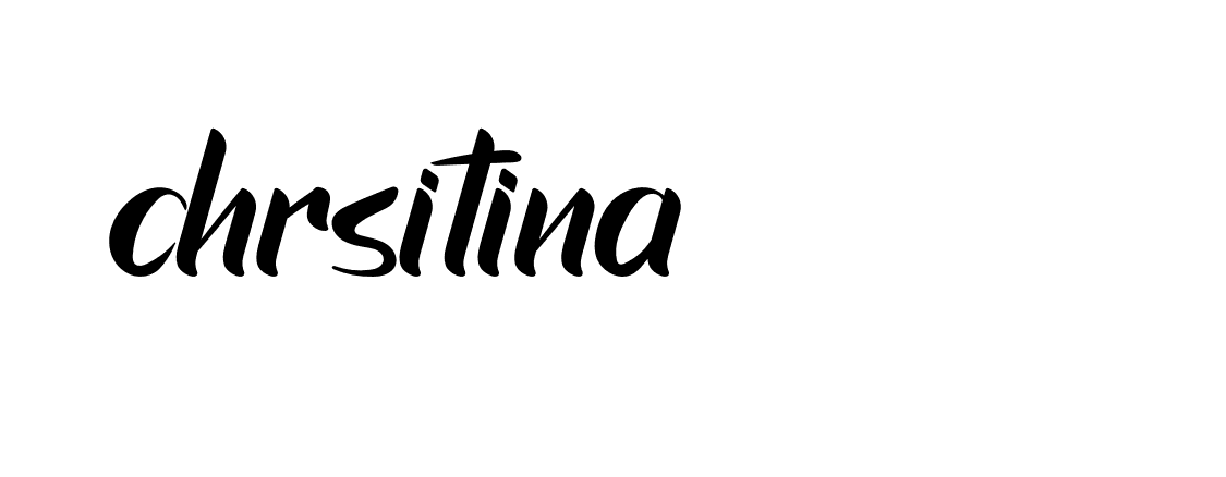 Signature of chrsitina